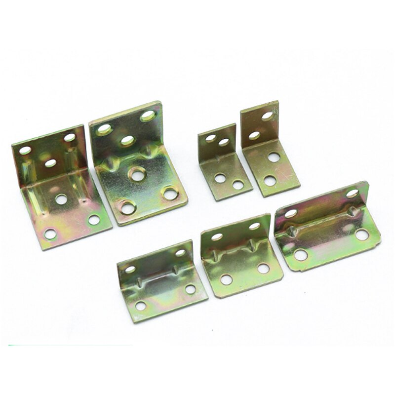 10Stck Edelstahl Rechten Winkel Klammern 90 Grad Ecke Klammern Regal Zauberstab Gestell Unterstützung Halfter Halterung DIY Möbel Hardware-