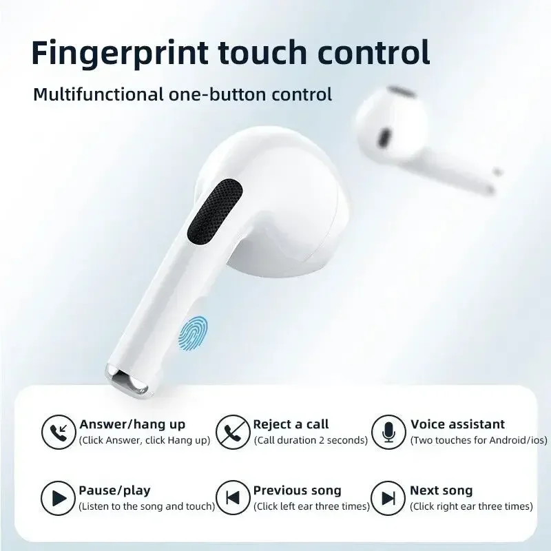 Xiaomi air pro 6 tws sem fio bluetooth fones de ouvido controle toque com microfone alta fidelidade som esporte música