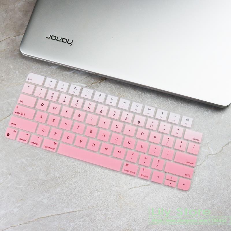Tastaturbeskytter til apple imac 24 tommer eu magic tastatur med touch id  a2449 m1 chip  a2450 2449 2450: Fadepink
