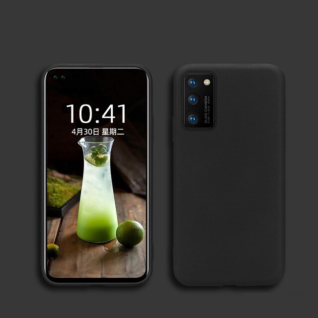Original Liquid Silicone Case For huawei honor x10 5g Hoesje Cases on huwei honor x 10 xonor honer x10 honorx10 Coque Cover 6.63: black