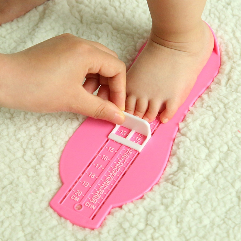 Babysko børn børn fod skostørrelse måle værktøj spædbarn enhed lineal kit 6-20cm