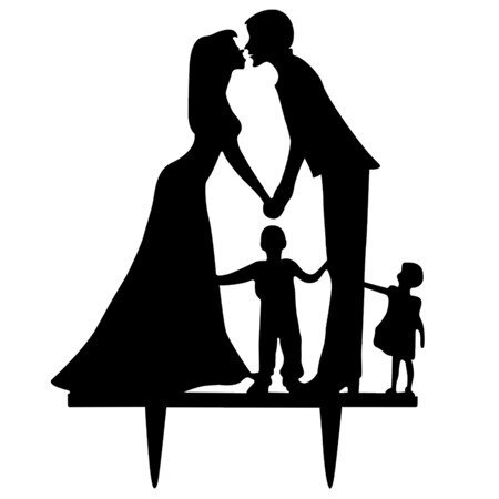 Romantische Wedding Cake Topper Mr Mrs Acryl Zwart Toppers Bruid Bruidegom Voor Verjaardag Bruiloft Decoratie Feestartikelen: B