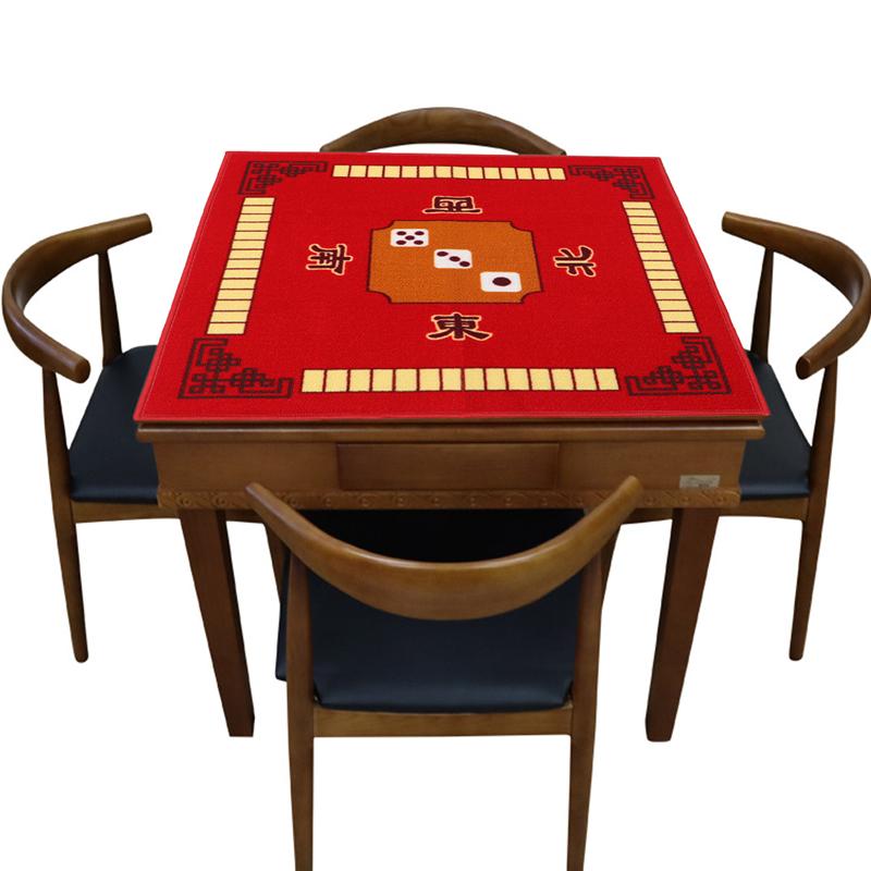 Mahjong Table Latex Cloth Square Shape Mahjong Mat Board Room Mahjong Pad Anti-Slip Desktop Cushion For Game Board Games Mahjong