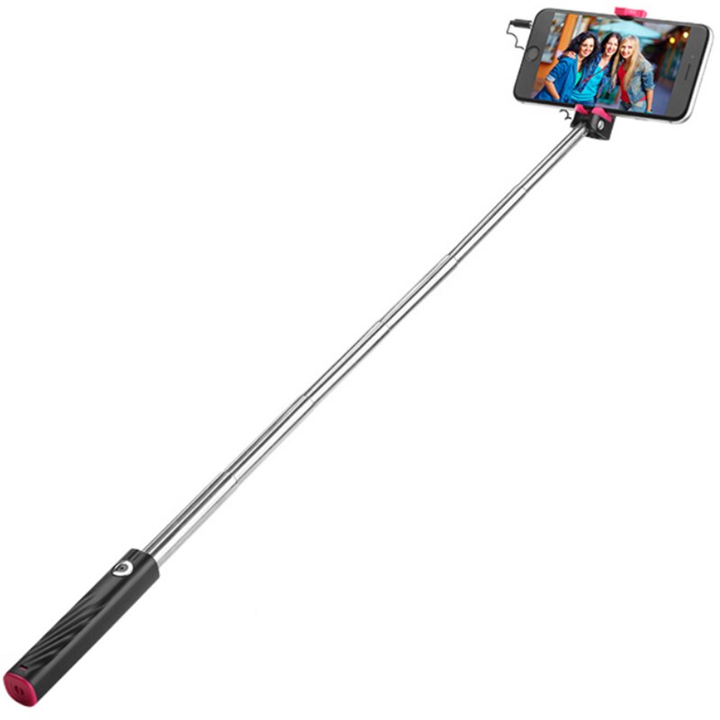 Wired Selfie Stick - 64cm Extended - 19cm Folded - Aluminum - for Smartphones & Cameras