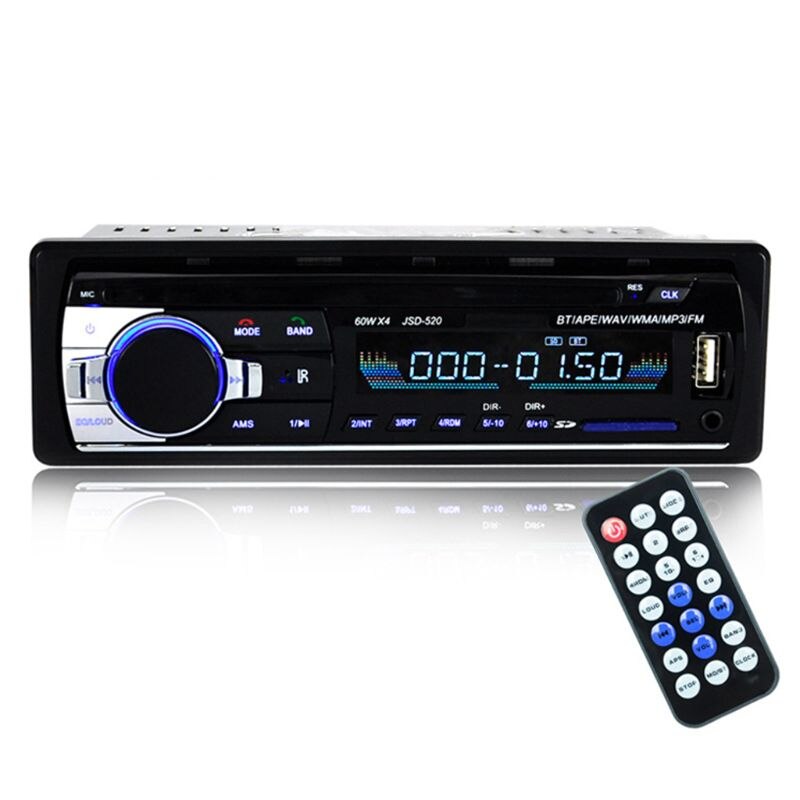 Bluetooth JSD-520 Autoradio 12V Car Radio Car Stereo Player Phone AUX-IN MP3 FM/USB/Radio Remote Control