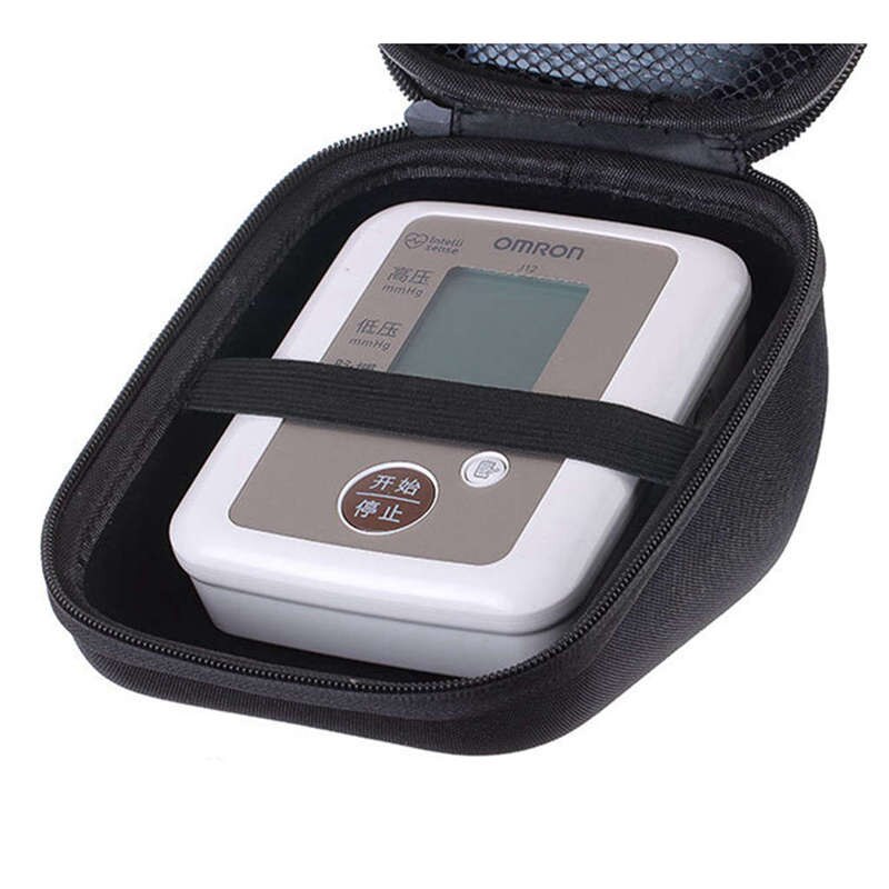 EBSC085 Eva+Pu Portable Case Cover For Omron 10 Series Wireless Upper Arm Blood Pressure Monitor (Bp786 / Bp785n / Bp791it) Stor