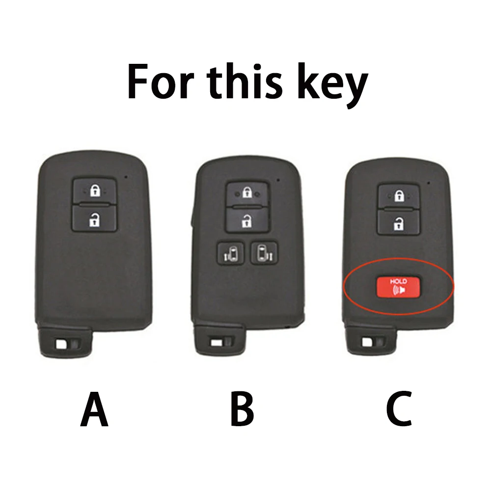 TPU Car Key Cases for Toyota Alpard Vellfire HV Noah Voxy Esquire Sienta 2 3 4 Buttons Smart Remote Fobs Protector Cover