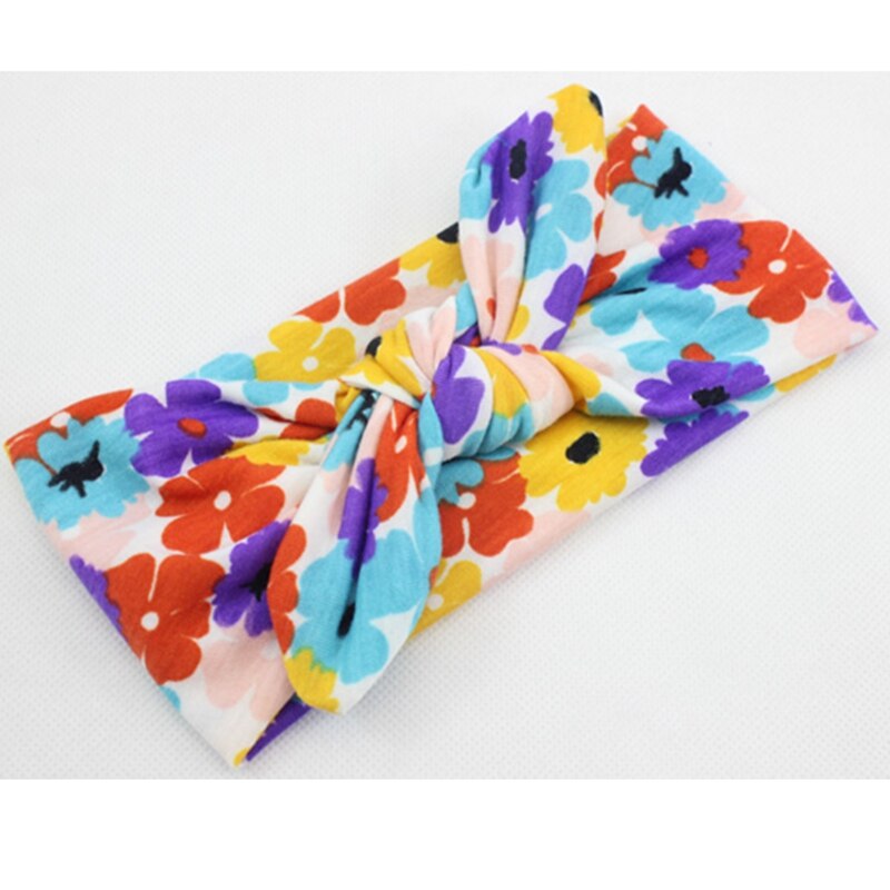 Baby Stirnband Nette kinder Fotografie Requisiten Baumwolle Haarband Infant Drucken Kreuz Haar Bögen Baby Mädchen Bohemian Haar Ornamente