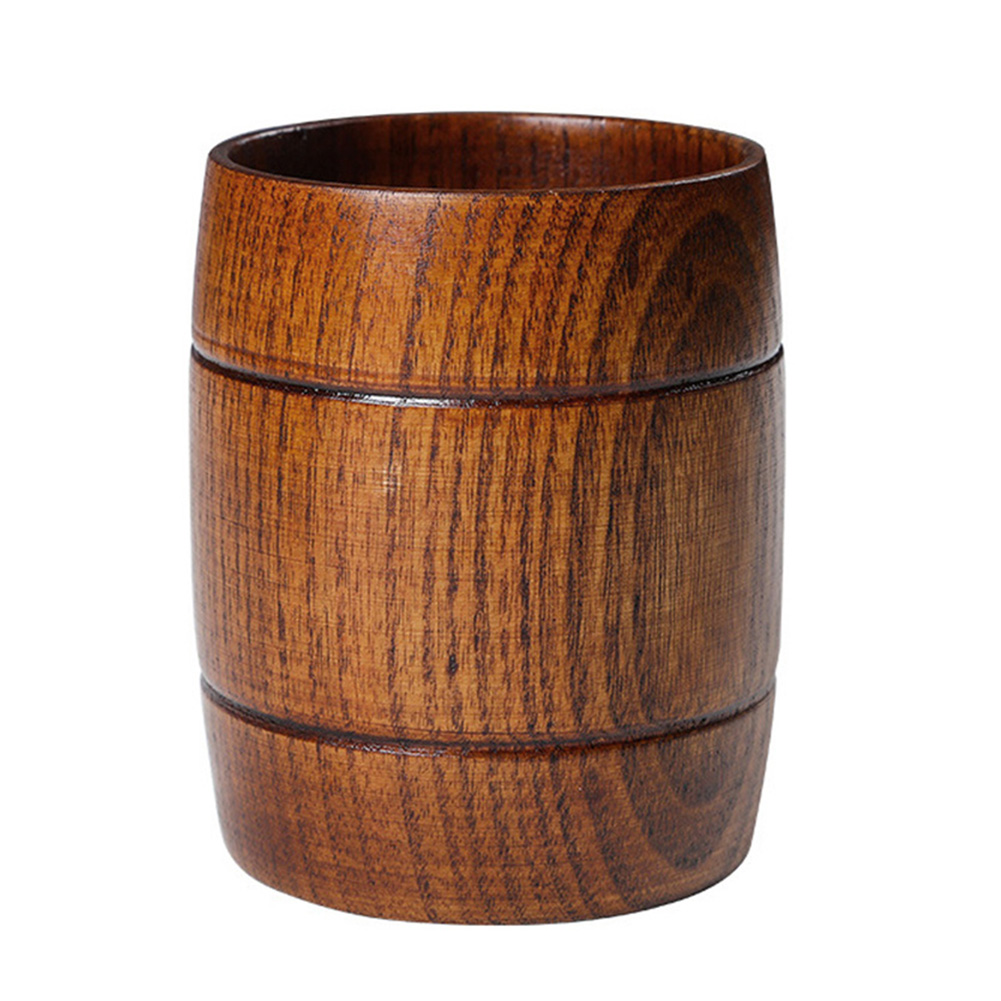 Jarra de madera sólida para café, cerveza, taza de madera para beber, taza de té hecha a mano para el hogar y la Oficina, DAG-ship: B