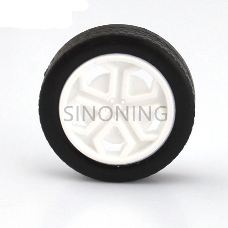 100pcs 26mm Diameter Tires Rubber Toy Car Wheel Part DIY model accessories