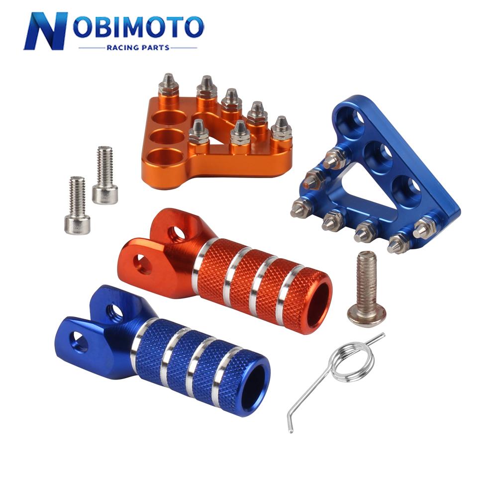CNC Motorcycle Gear Shift Lever Tips Brake Pedal Step Plate For KTM EXC EXCF XCF SXF XCW SX XC 125-530 2004 Dirt Pit Bike