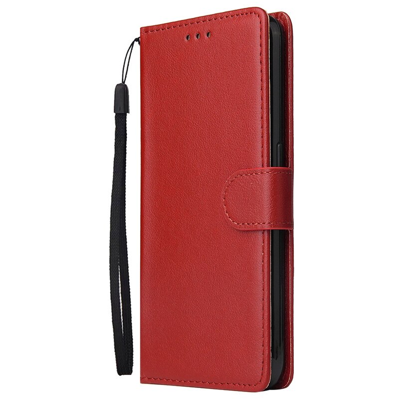 Étui à rabat en cuir pour Samsung Galaxy A31 A315F, Coque portefeuille avec porte-cartes: Rouge