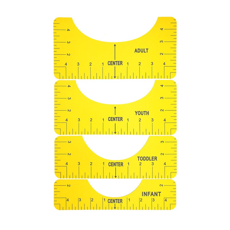 LOLO T-Shirt Alignment Ruler Alignment Tool Chart Drawing Template Clothing Pattern Sewing Tools Geometry Template