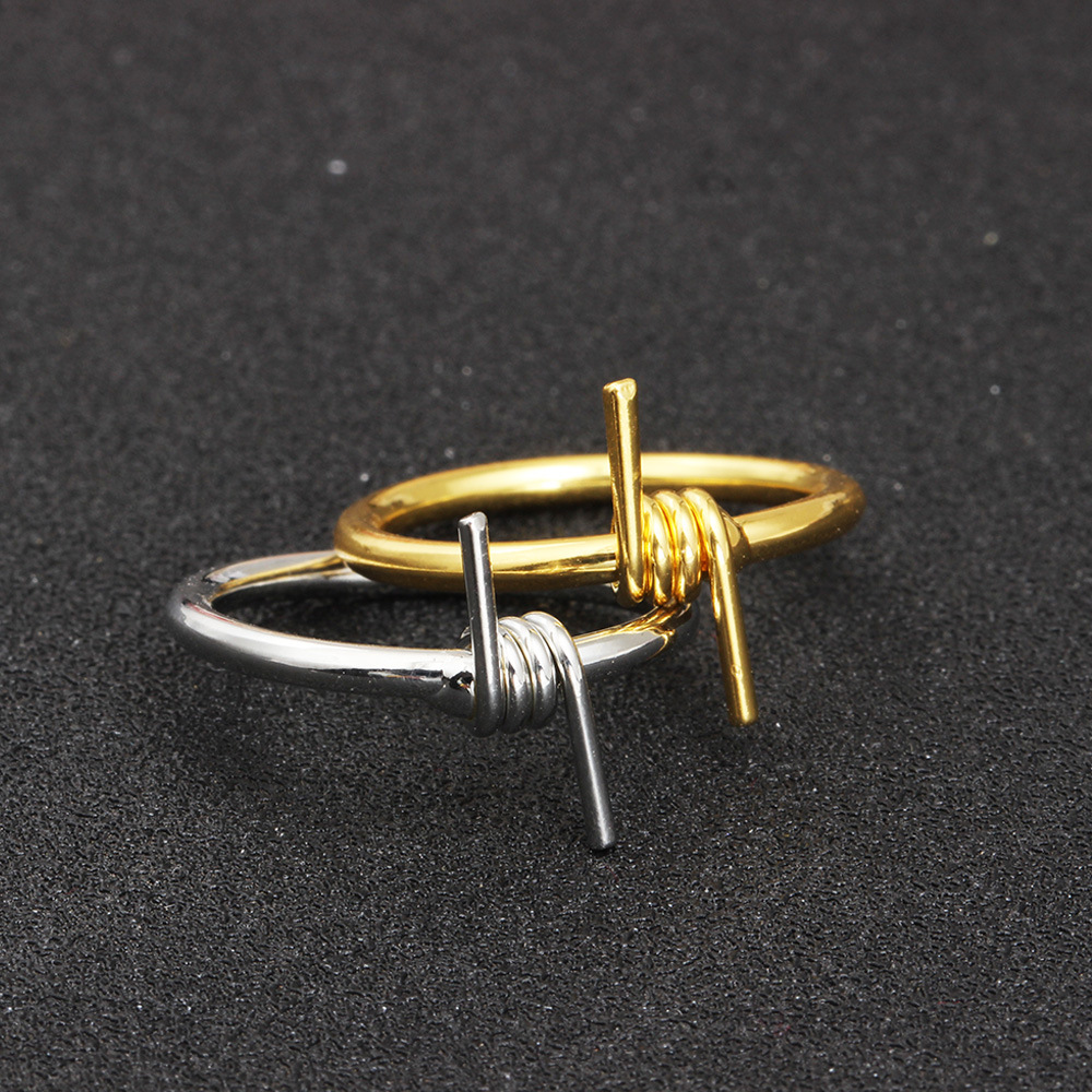 Mannen Hip Hop Punk Ring Unisex Draad Kronkelende Ring Metal Sliver Joint Ring voor Vrouwen Rock Sieraden Accessoires