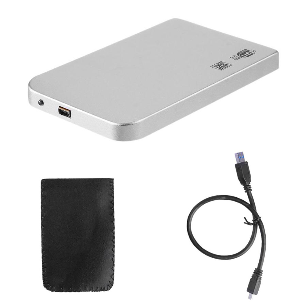 Harddisk Box USB 3.0 HDD SSD Case 2.5 Inch SATA Hard Disk Drive External Enclosure Aluminum Alloys Shell Portable Homemade Tools: USB 3.0 silver
