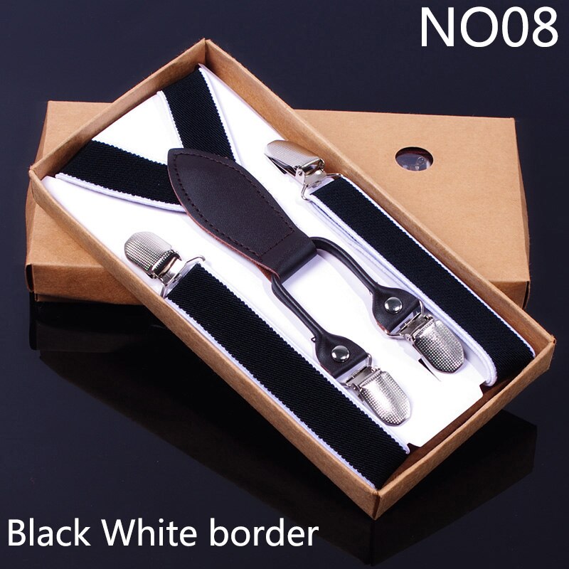 Deepeel 1pc 2*80cm Kids Elastic Suspenders Polyester Adjustable Clip-On Braces Suspender Child Jockstrap Costume Decoration: NO08