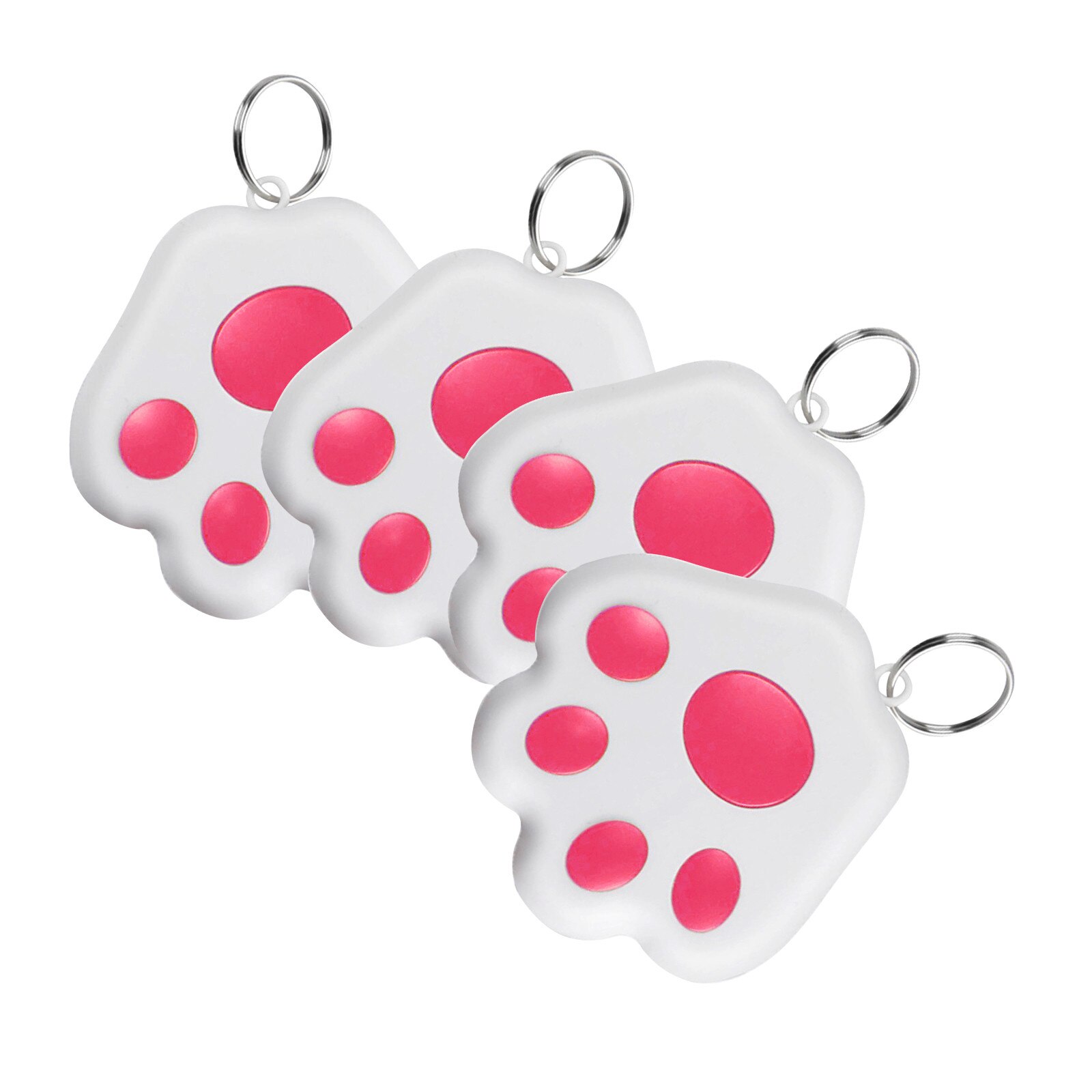 4PCS Smart Tracker Mini Anti-loss Wireless Track Device Cat Dog Mini Tracking Loss Prevention Waterproof Device Tool GPS Locator: E