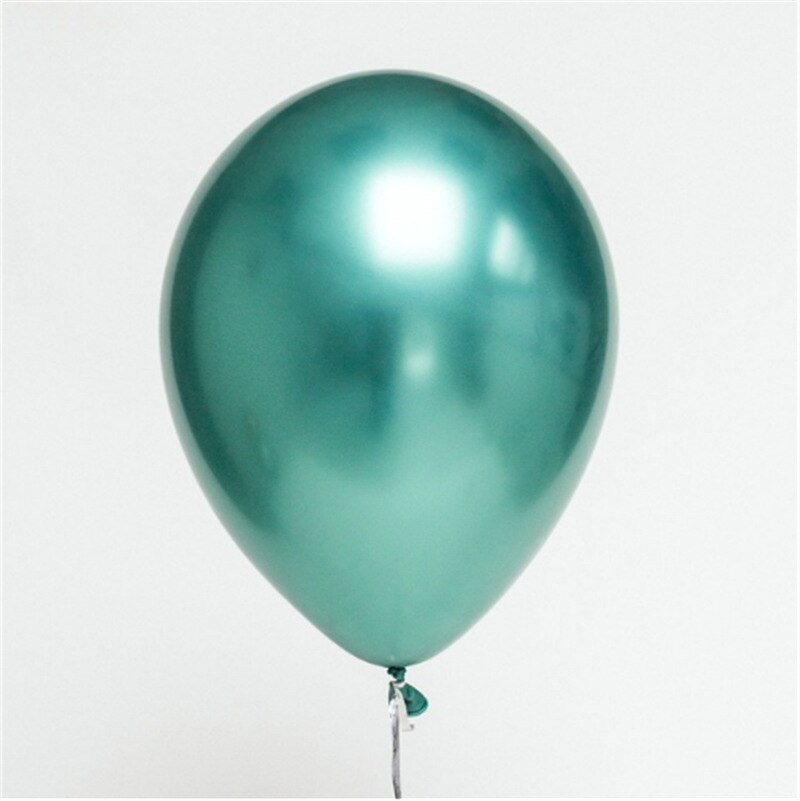 10pc /  parti 12 tommer guld sølv krom mat latex ballon fødselsdagsfest bryllup dekoration oppustelig helium ballon: Grøn