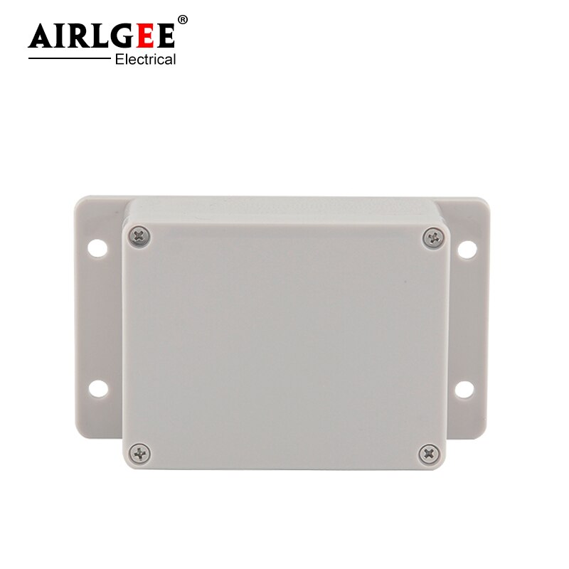 158 * 90 * 60mmIP65 protection grade sealed plastic outdoor electrical junction box with mounting ear distribution box