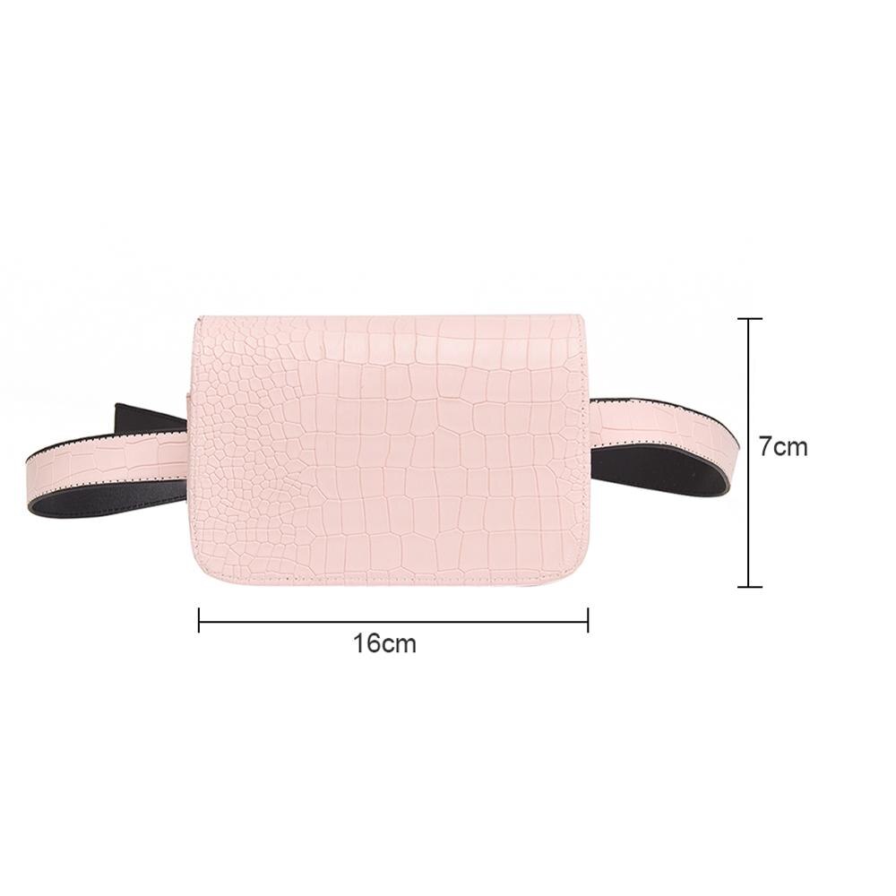 neue Fanny Pack Frauen Taille Gürtel Tasche Krokodil Muster Vintage Taille Taschen Mädchen Bum Pouch Telefon Leder Brust packs