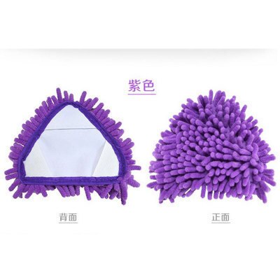 Gelegentliche Farbe Mini Mopp Mini Flache faul mopp Zauberstab haushalt reinigung pinsel chenille Mopp waschen Mopp staub pinsel Startseite Sauber werkzeuge: 2Stck Violett Mopp Kopf