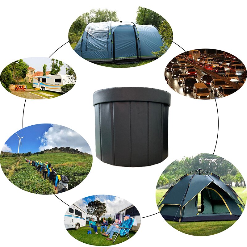 Portable Toilet Seat Folding Travel Commode Toilet Outdoor Travel Camping Car Folding Potty Toilet Supplies
