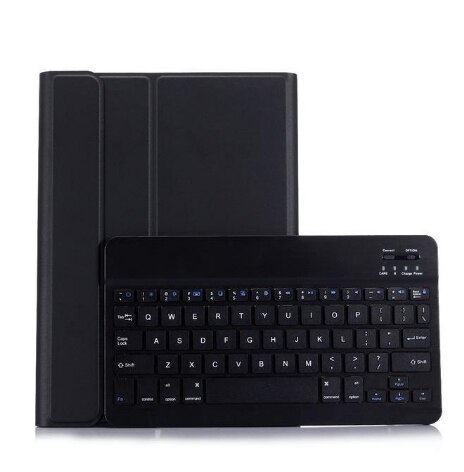 Split Leather Case Met Bluetooth Keyboard Case Voor Ipad Mini 1234: Rood