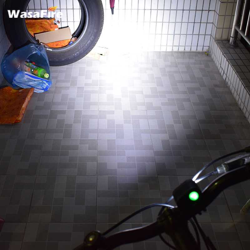 Wasafire Mini 2 * XM-L2 Led Fiets Licht 5000LM Fiets Koplampen 4 Modes Mtb Koplamp Fietsen Lamp + 8.4V 18650 Batterij