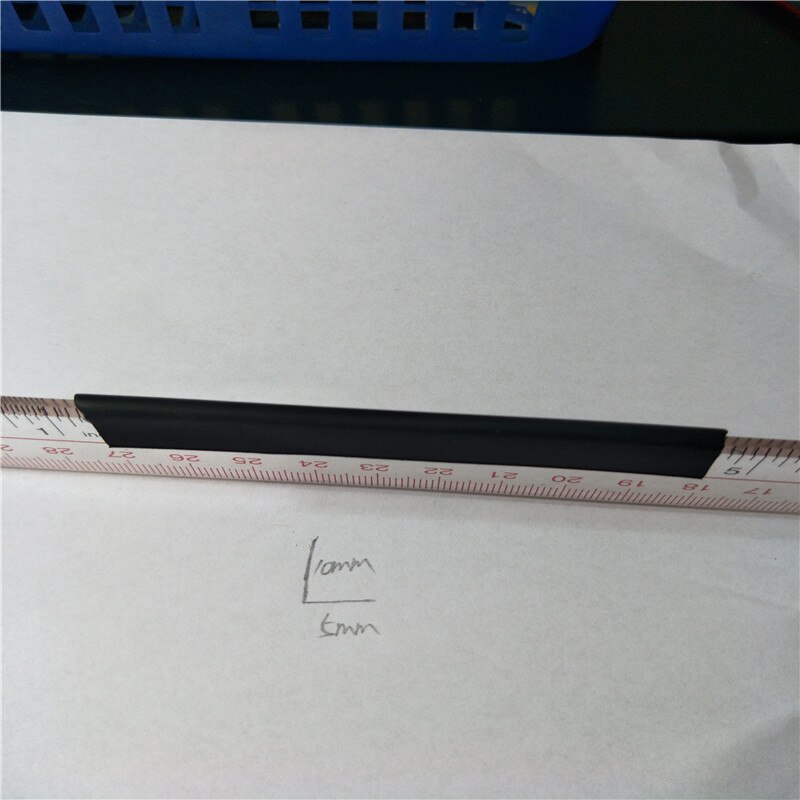 U kanal gummi kant kant trim strip forsegling bil beskyttelse 10 x 5mm åbning diy fleksible dør vinduer lyd støvtæt 10m
