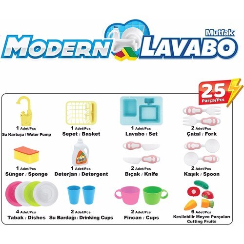 Kayyum Speelgoed Moderne Keuken Met Fontein Wastafel Set Keuken Speelgoed Set