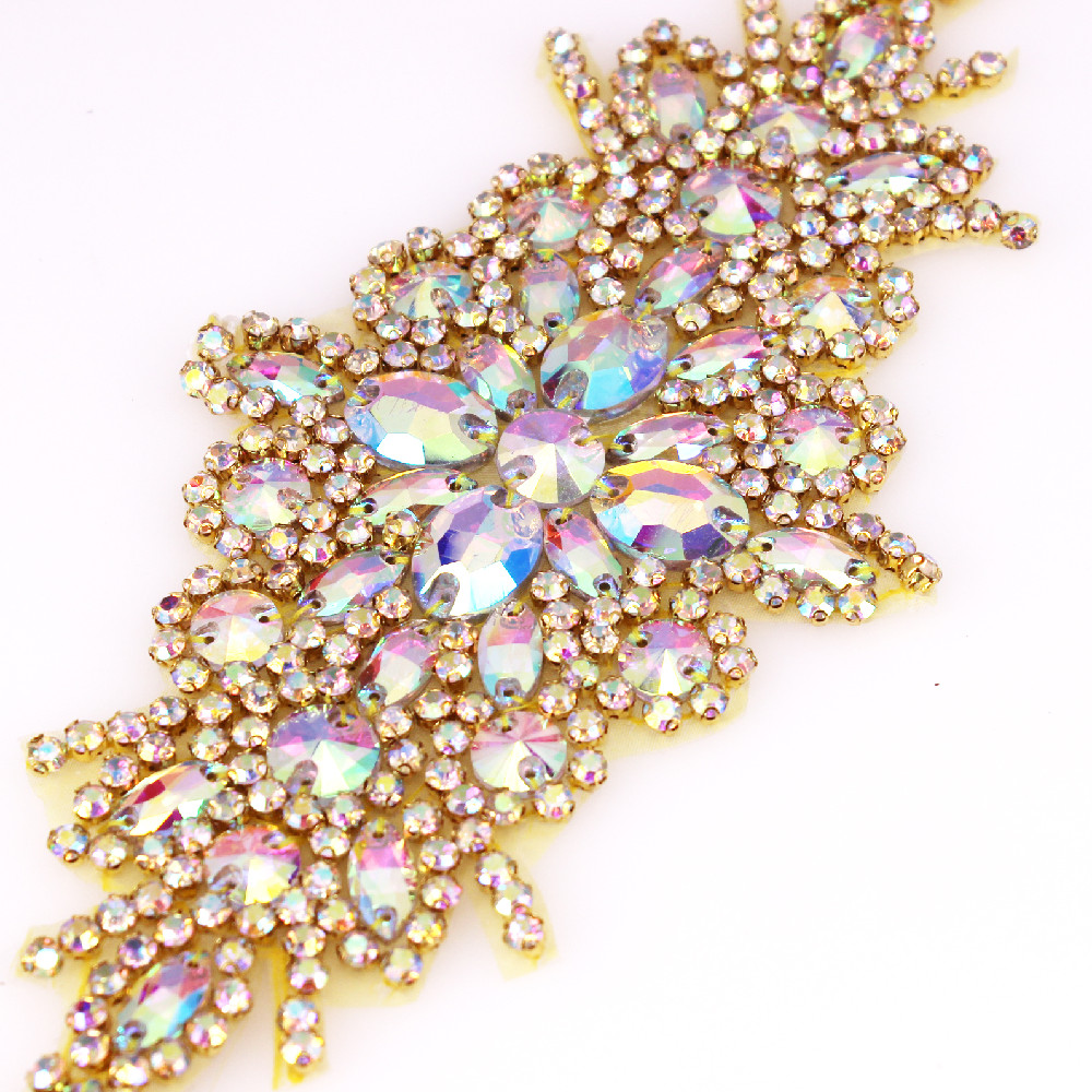 Hox Fix Iron On Rhinestone Applicaties Voor Wedding Riem Schoenen Jasje Sieraden Diy Naaien Op Strass Applicaties Bridal Accessoires