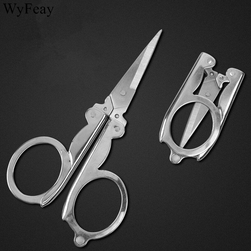 Folding Scissors Pocket Travel Small Crafts Sharp Blade Emergency Mini Foldable Travel Scissors Thread Scissors Tailor Scissors