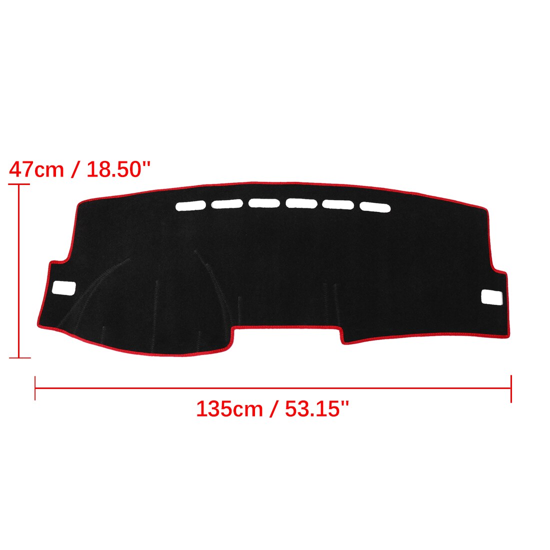 Uxcell cubierta del salpicadero del coche antideslizante negro estera del salpicadero almohadilla del sol para 2007 Toyota Corolla