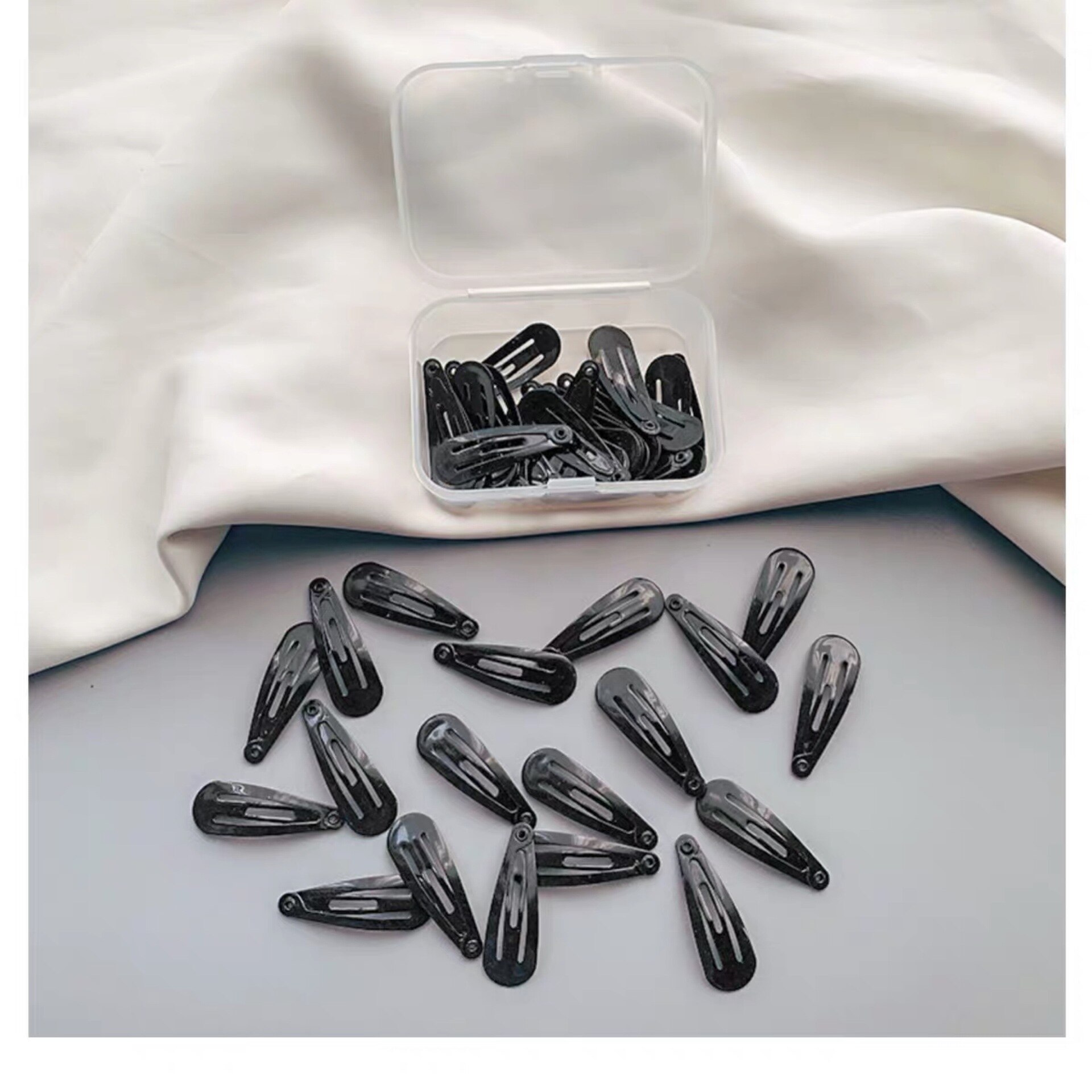 50 pçs/caixa 3cm spray liga drop-shaped crianças grampos de cabelo doce cor bonito meninas acessórios de cabelo bebês barrettes headbands: 2
