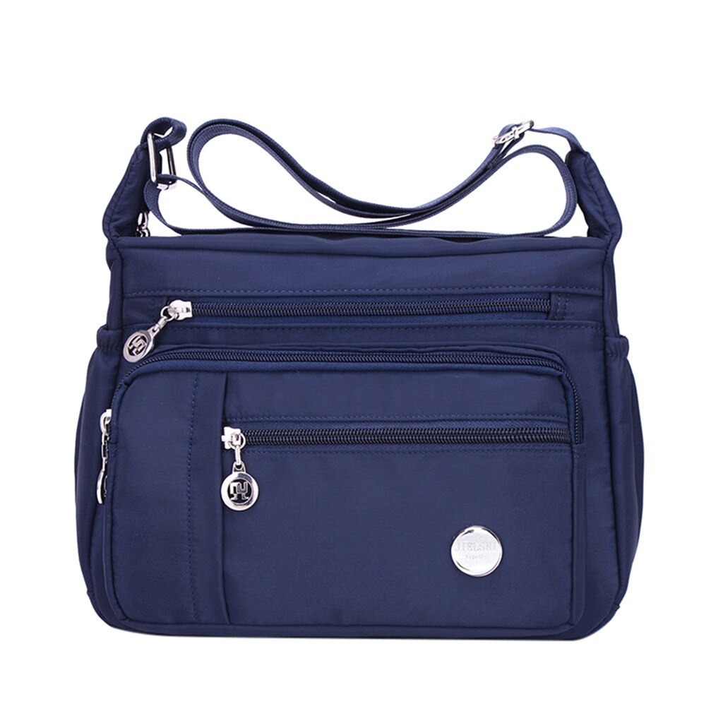 Women Zipper Waterproof Nylon Messenger Bag Shoulder Bags Messenger Single Shoulder Crossbody Bag Waterproof Bags #g2: Blue / S