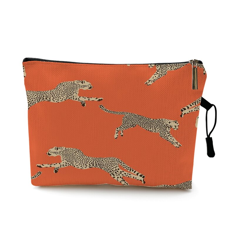 Kosmetyczka Case kobiety kosmetyczka moda wzór w cętki Zebra paski nastolatek dziewczyny panie kosmetyki makijaż woreczki organizator