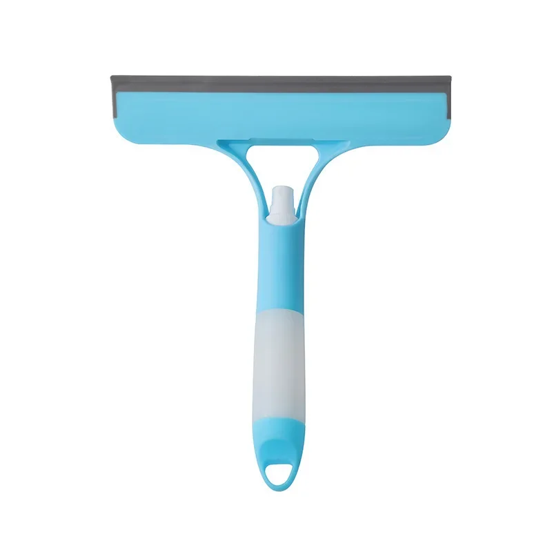 3-in-1 raamreinigingswisser Multifunctionele glazen spiegelwisser met spuitfles Microfiber scrub Huishoudelijke autoreiniger Gereedschap: Rood