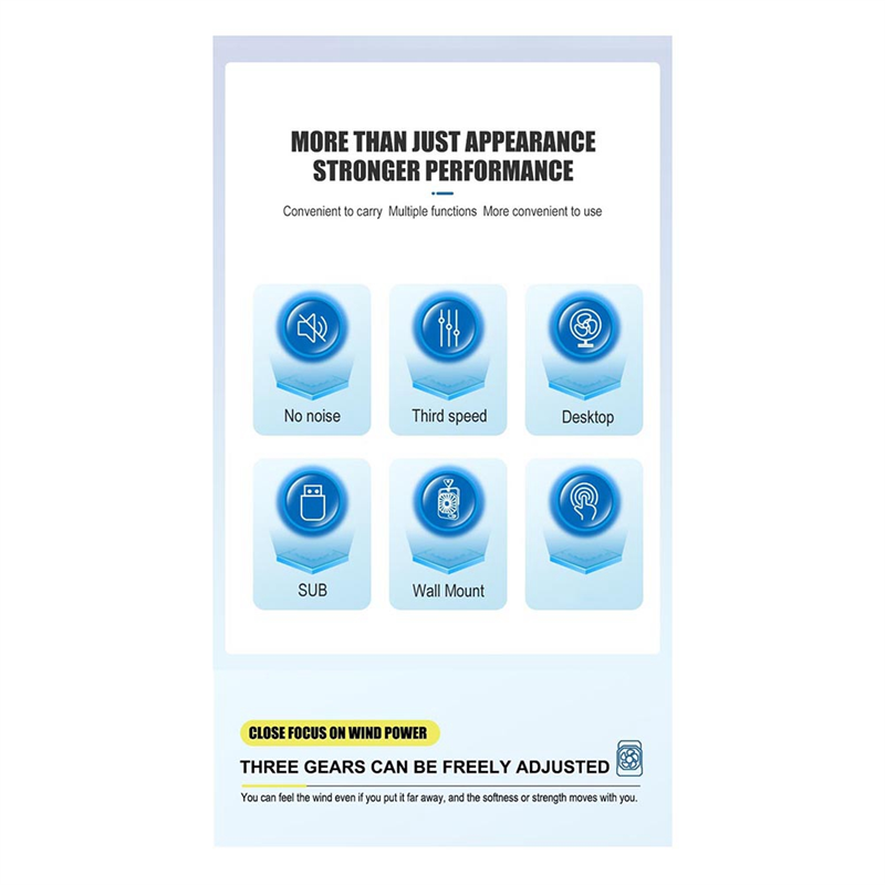 Y51a- personliga fläktar liten skrivbordsfläkt bärbar, resefläkt med powerbank ,3 hastigheter personlig fläkt tyst fläkt för utomhusbruk lätt att använda b
