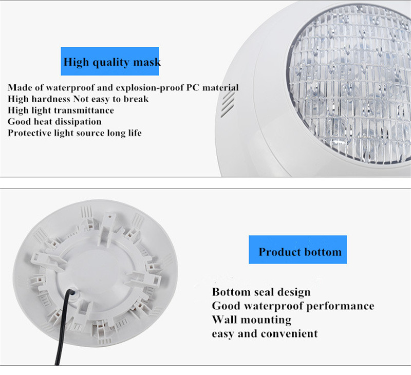 Waterproof Led Light Wall Hanging Fountain Garden Fountain Spa Party Fontaine Murale Pool Light Luz Subaquatica Ip68 18W 24W 12V