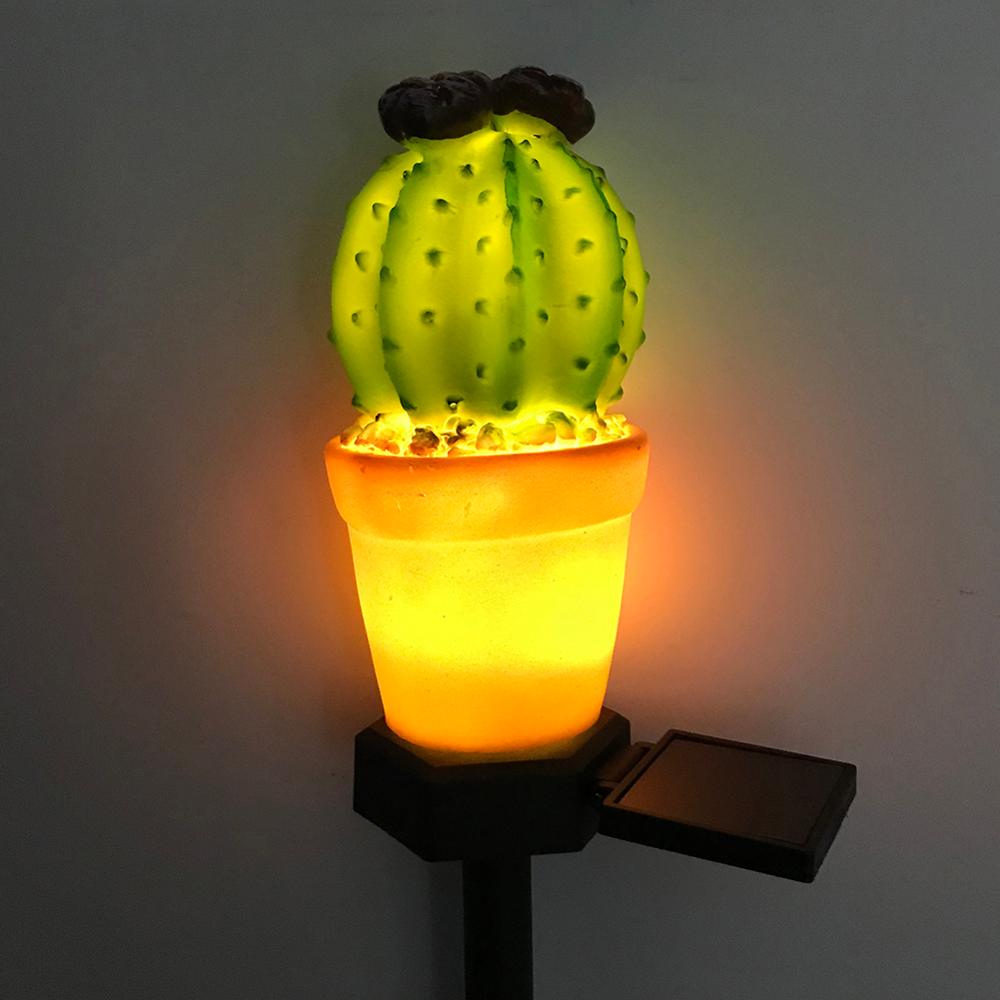 Sol ledet græsplæne lampe kaktus form spike lys til udendørs havehave jorden lampe ledet solenergi lampe gårdsplads belysning