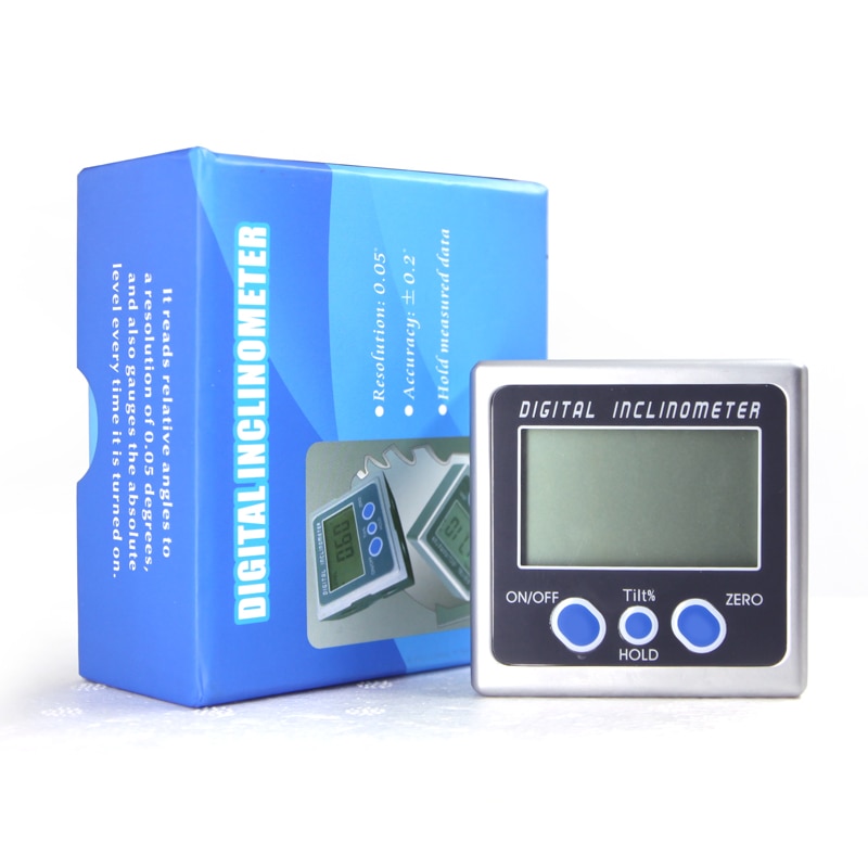 WitMotion High Precision Mini Digital Protractor Inclinometer Electronic Level bevel Box Magnetic Base Instrument Tool WTTilt2