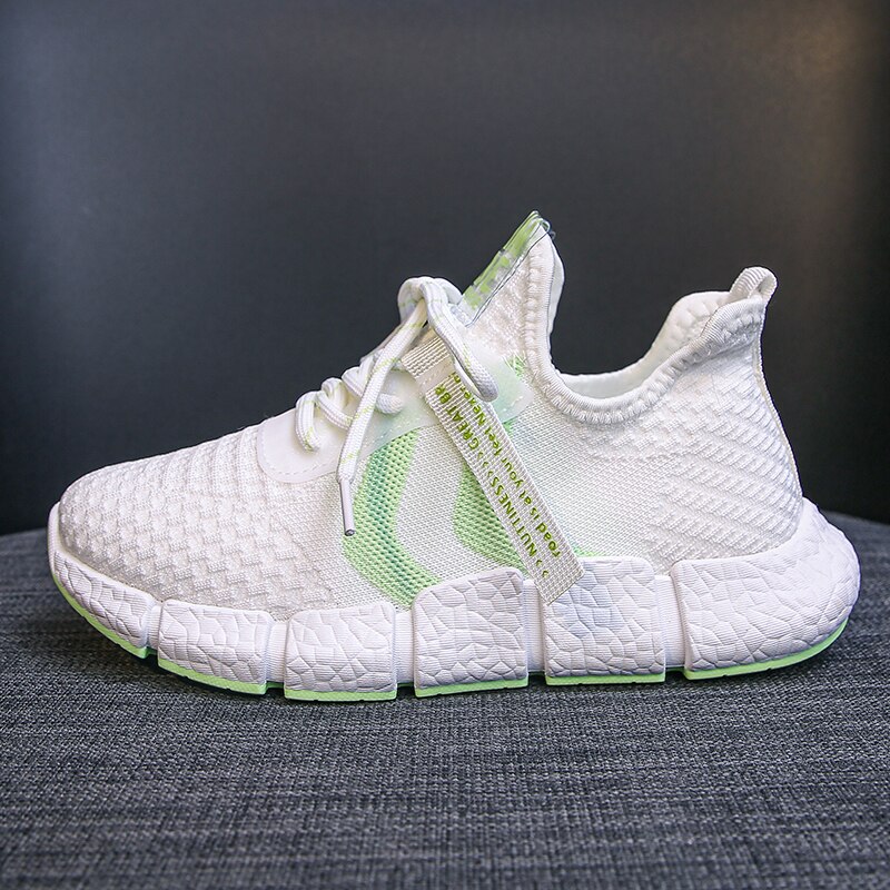 Damskie buty do tenisa 2020 nowe marki damskie lekkie buty do biegania siatka powietrzna sportowe buty sportowe damskie buty do chodzenia kosz Femme: green / 4