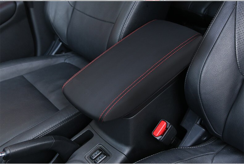 thumbnail image 2 of Synthetic Leather Console Armrest Cover For Mitsubishi Outlander 2007-2013 – Black (Pieliz) 2 of 5