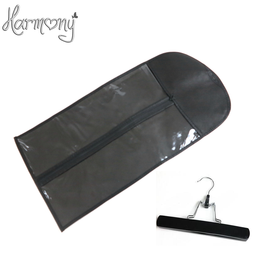 1 Set Black Hair Extension Carrier Opslag-Pak Case Bag En Hanger, Pruik Stands, hair Extensions Hanger, Hair Extensions Tas