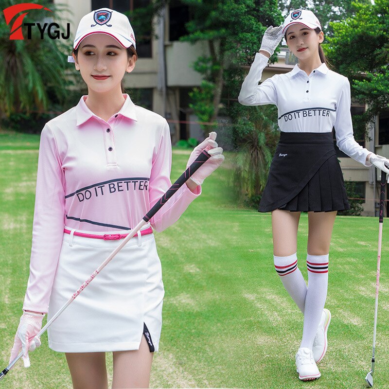 TTYGJ Neue Golf Kleidung Herbst Golf Kleidung Golf Tragen für Frauen