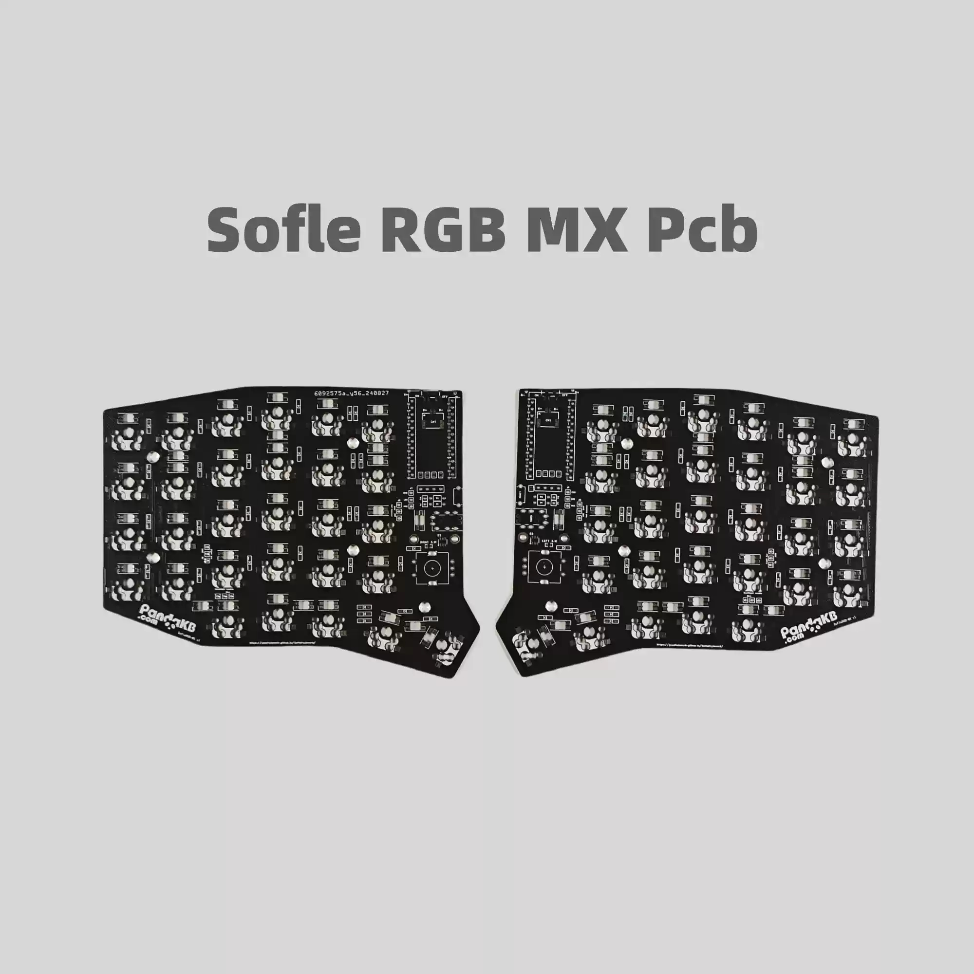 Sofle Choc Split Keyboard PCB-Kit Positionierungsplatine MX Split Keyboard Kit QMK PCB Kit Kundenspezifisches PC-Zubehör: Braun