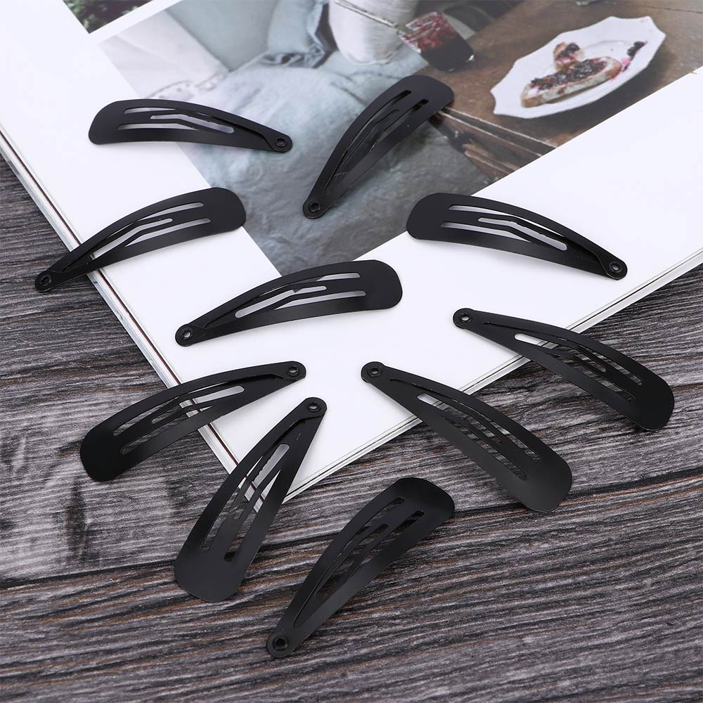 10 stuks bb haarspeldjes haarspeldjes zwarte kleur nieuwigheid meisjes basic haarspeldjes bb haarspeldjes metalen clips waterclips