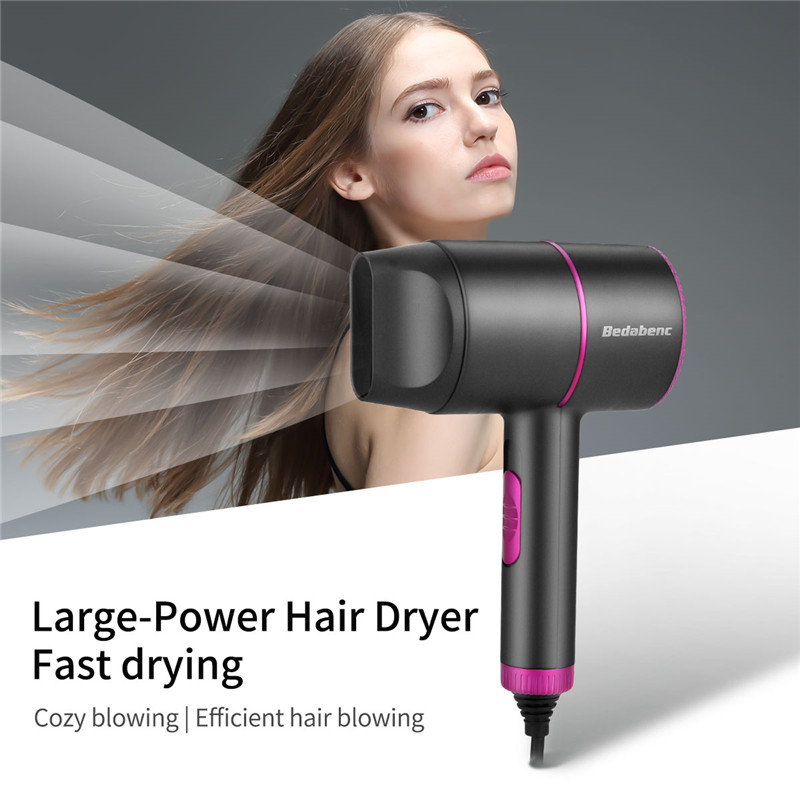 2000W Hair Dryer Hair Dryer Electric Salon Dryer Cold Wind Blue Light Negative Ionic Blower Dry For Home Office