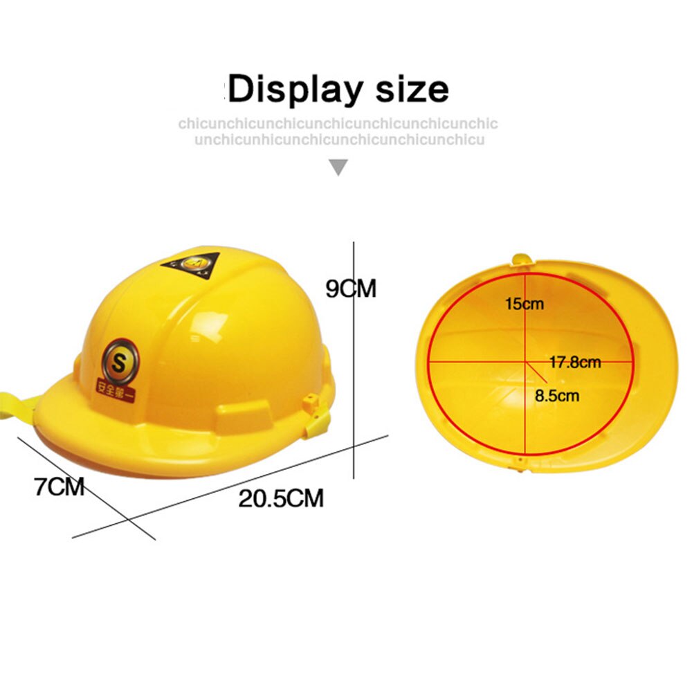 Kids Children Simulation Helmet Pretend Role Playing Construction