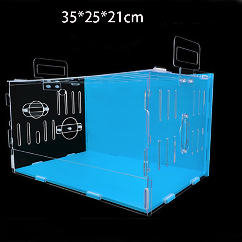 Acrylic Hamster Cage Transparent Double Layer Large Size DIY Guinea Pig Villa Toy Small Pet Rat Nest hedgehog House Accessories: C12